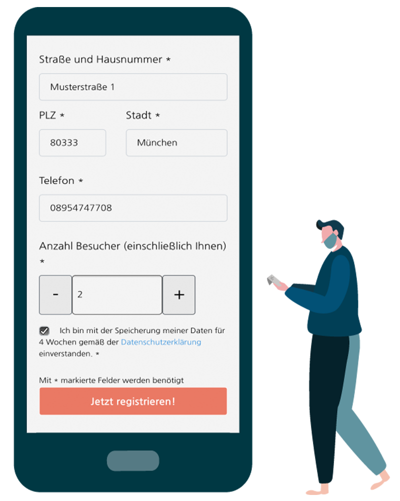 Bestätigungsscreen vorzeigen